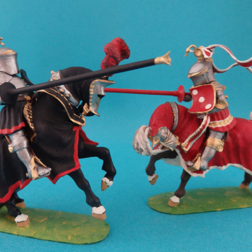 RP 1  Deux chevaliers jouteurs (2 ième version avec casque détachable).